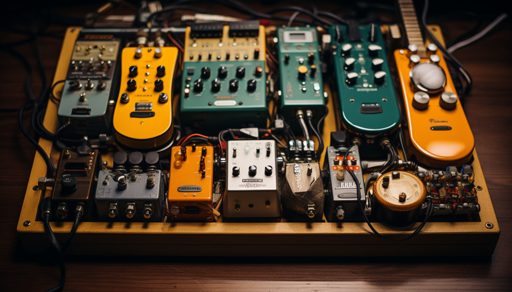 Quels sont les effets du pédalier pour la production du son du guitariste ?